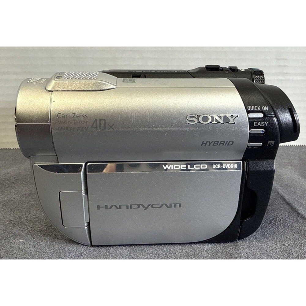 Sony HandyCam DCR-DVD610 Mini DVD Hybrid Camcorder-untested, No Charger, Battery - Picture 3 of 15